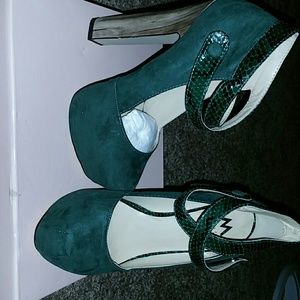 Green Suede Shoes