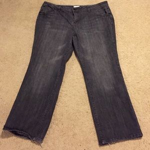 Grey/black studded jeans 28w