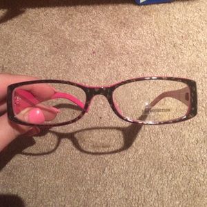 Non prescription pink glasses