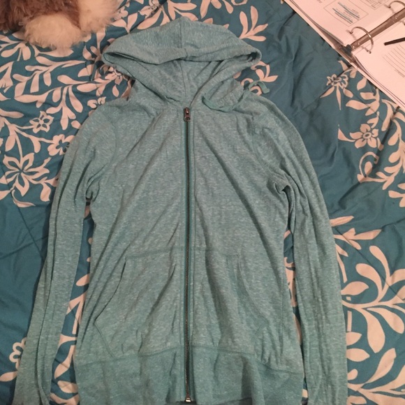 Mint hoodie- lightweight and tight