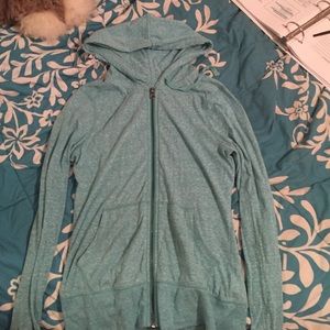 Mint hoodie- lightweight and tight