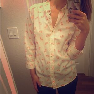 Anthropologie bicycle button up