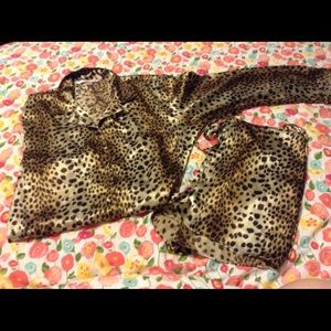 VICTORIA'S SECRET SEXY SATIN PAJAMA SET MEDIUM