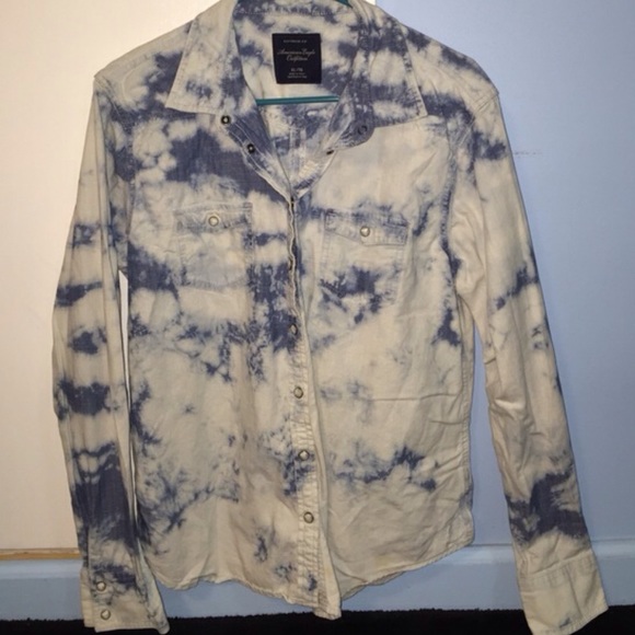 American eagle denim tye dye top
