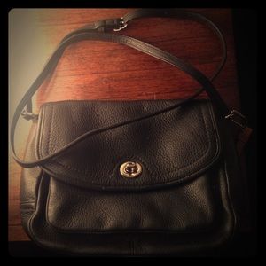 Authentic new Coach cross body black bag
