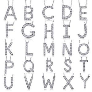 Celebrity initial letter pendant