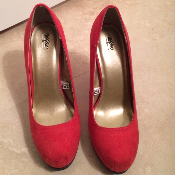 Mossimo Supply Co. Shoes - Red suede pumps