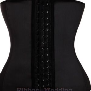 Black latex waist trainer