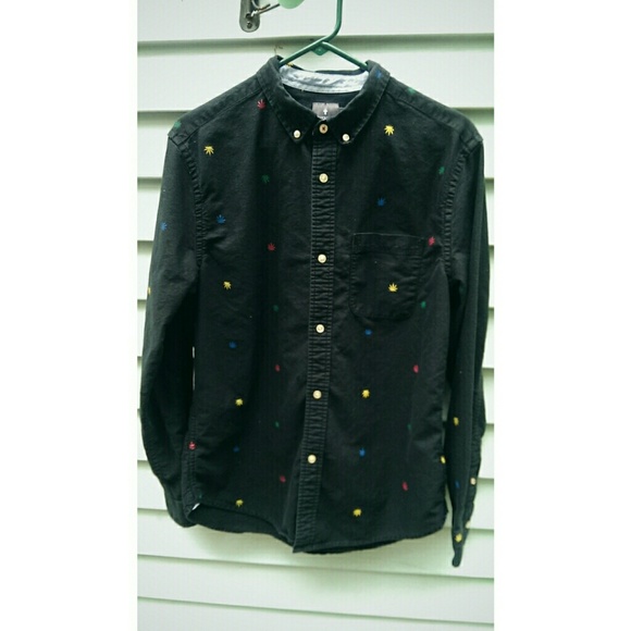 Men's dark navy button up