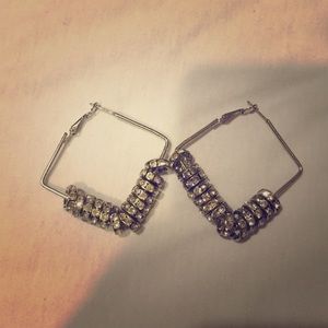 Square shaped earrings