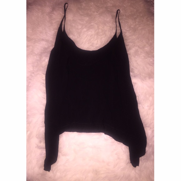Black Loose Tank by Brandy Melville