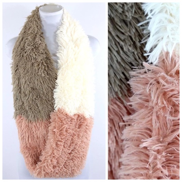 Super Soft Furry Infinity Scarf - Picture 2 of 3