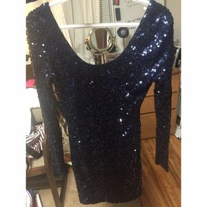 Sequined cocktail dress