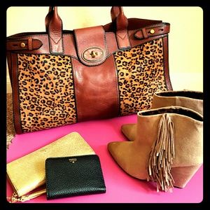 Fossil Re-Issue Vintage Weekender Large Tote