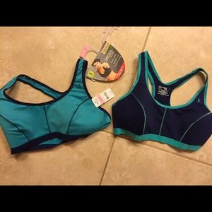 Two Danskin Now sport bras. 2 pack size Large.