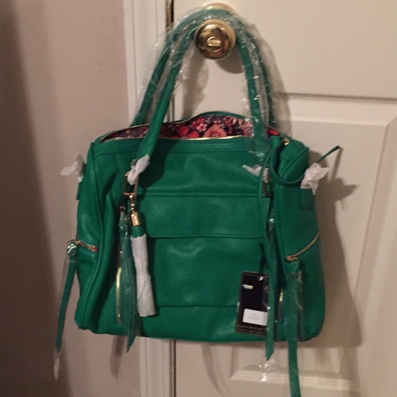 Emerald green handbag