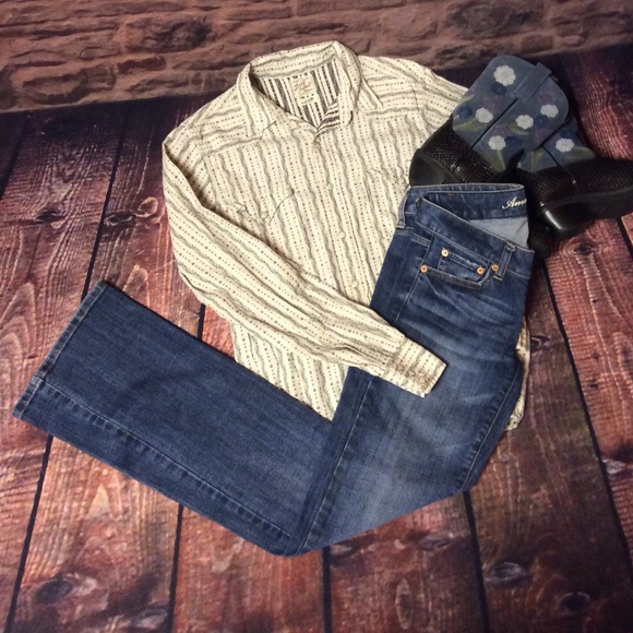 American Eagle Outfitters Denim - AMERICAN EAGLE FAVORITE BOYFRIEND STRETCH JEANS