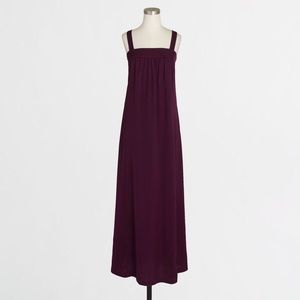 NWT J.CREW Petite Purple Drapey Maxi Dress