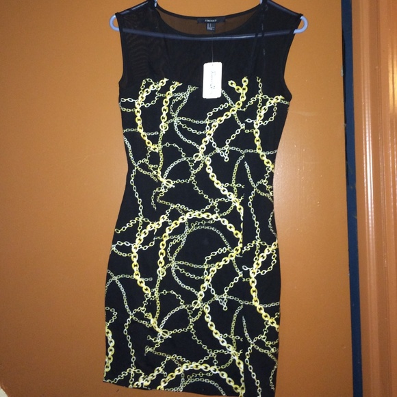 Black sexy gold link dress,  tags attached!