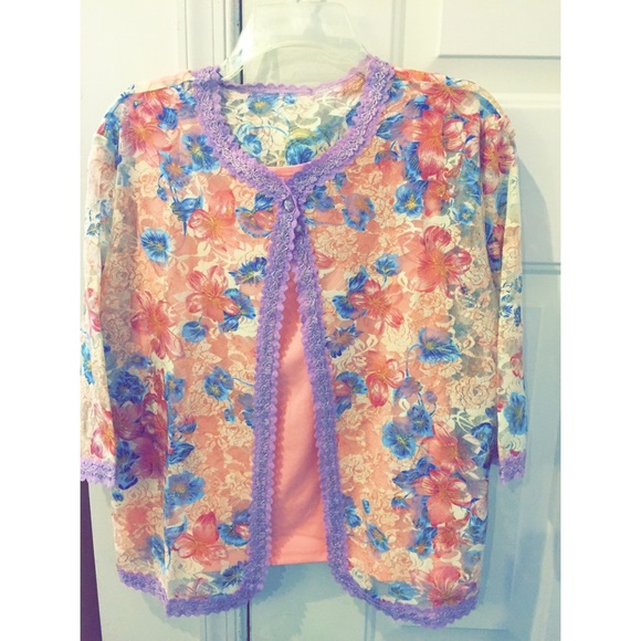 Women's 3/4 Sleeve Floral Print Shirt