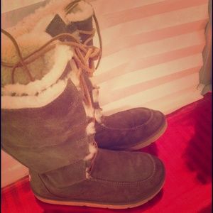 Lace up Ugg boots