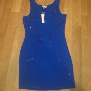 Royal Blue Jeweled Dress
