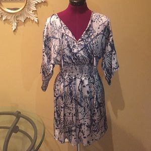 Blue Print Dress