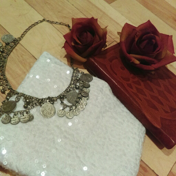 White Sequin Tank