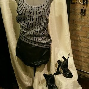 SNAKE SKIN print, Sexy skort