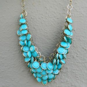 Teal necklace