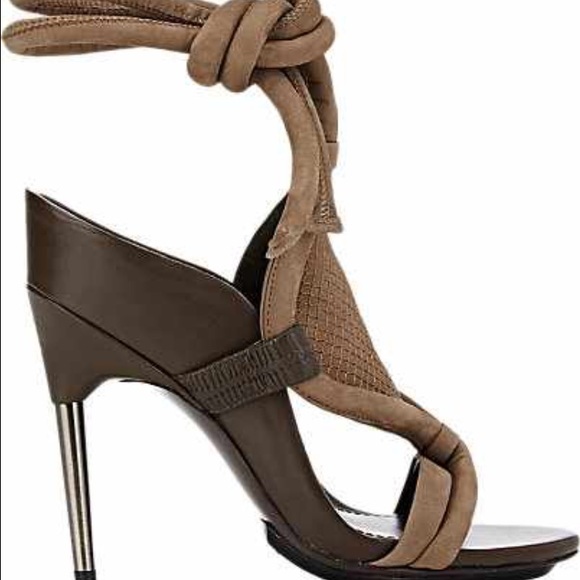 3.1 Philip lim leather suede ankle tie sandals - Picture 2 of 4