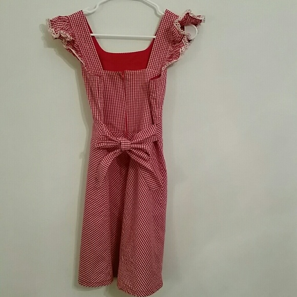 Pin-up rockabilly Dangerfield gingham ruffle dress