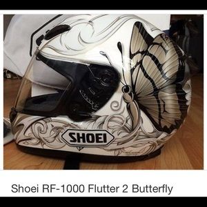 Shoei RF-1000 Flutter 2 Butterfly Helmet - Beige