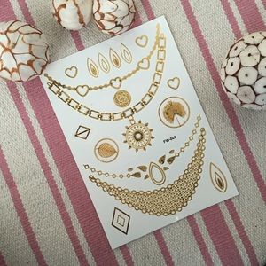 Luxury Metallic temporary tattoos