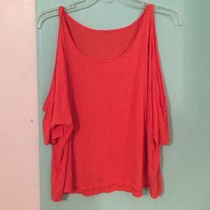 Peek-a-boo shoulder shirt