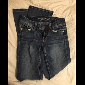American eagle kick boot super stretch jeans