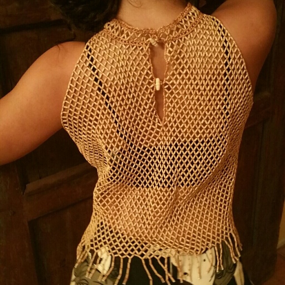 Wooden beaded top - Picture 2 of 3