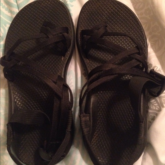 Black double strap Chacos