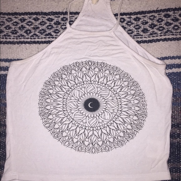 LA Hearts Hippie White Crop Top