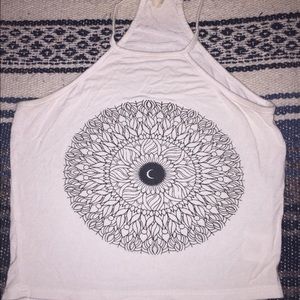 LA Hearts Hippie White Crop Top