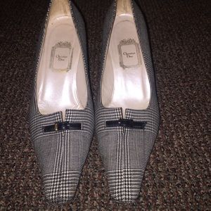 Christian Dior heels to match suit