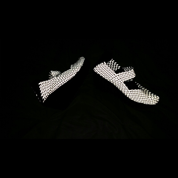 Bernie Mev Silver/Black Wedge