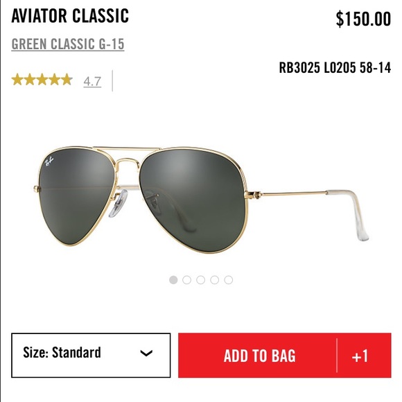 Ray Ban Aviator classic