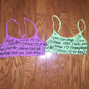 🚫sold in bundle🚫VS PINK lounge bras
