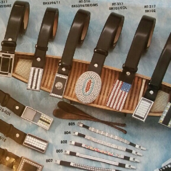 Men" Code Azure " Belgian crystal crystals buckle - Picture 4 of 4