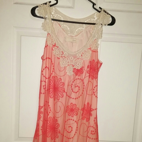 A'reve Boutique Orange/cream Dress
