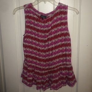 Peplum tank top