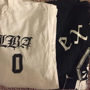 2 dank shirts and a windbreaker