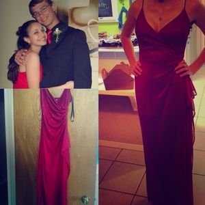 Red formal dress