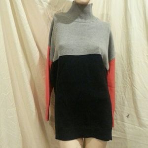 525 America color block turtleneck  sweater